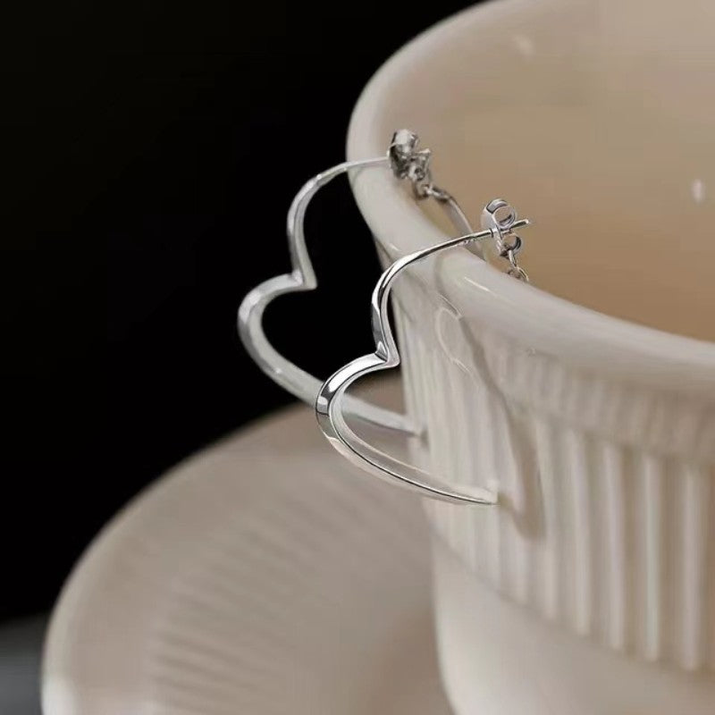 YB-Sterling Silver Heart Design Earrings (Copy)