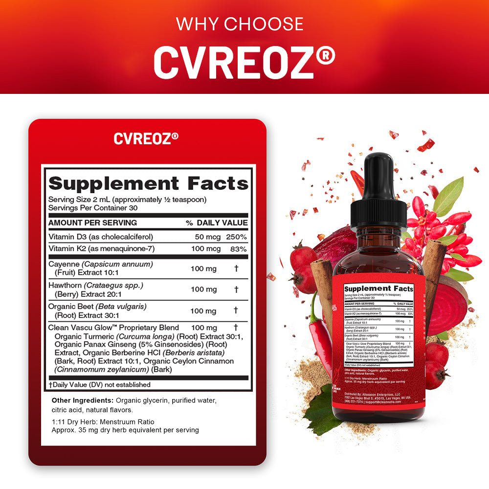 👨‍⚕️𝐇𝐚𝐫𝐯𝐚𝐫𝐝 𝐌𝐞𝐝𝐢𝐜𝐚𝐥 𝐒𝐜𝐡𝐨𝐨𝐥 𝐑𝐞𝐜𝐨𝐦𝐦𝐞𝐧𝐝𝐞𝐝丨💎Cvreoz® Multivitamins&Cayenne Pepper Supplement Daily Drops 2.0(❤️‍🔥Unlock Your Body's Natural Circulation Support With Traditional Botanicals & Essential Nutrients)