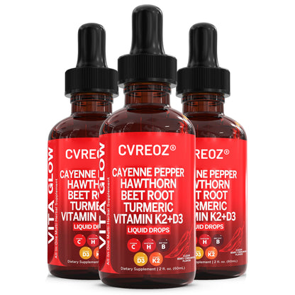 👨‍⚕️𝐇𝐚𝐫𝐯𝐚𝐫𝐝 𝐌𝐞𝐝𝐢𝐜𝐚𝐥 𝐒𝐜𝐡𝐨𝐨𝐥 𝐑𝐞𝐜𝐨𝐦𝐦𝐞𝐧𝐝𝐞𝐝丨💎Cvreoz® Multivitamins&Cayenne Pepper Supplement Daily Drops 2.0(❤️‍🔥Unlock Your Body's Natural Circulation Support With Traditional Botanicals & Essential Nutrients)