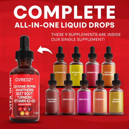 👨‍⚕️𝐇𝐚𝐫𝐯𝐚𝐫𝐝 𝐌𝐞𝐝𝐢𝐜𝐚𝐥 𝐒𝐜𝐡𝐨𝐨𝐥 𝐑𝐞𝐜𝐨𝐦𝐦𝐞𝐧𝐝𝐞𝐝丨💎Cvreoz® Multivitamins&Cayenne Pepper Supplement Daily Drops 2.0(❤️‍🔥Unlock Your Body's Natural Circulation Support With Traditional Botanicals & Essential Nutrients)