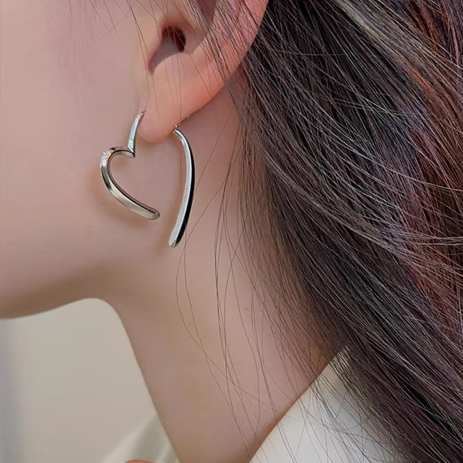 YB-Sterling Silver Heart Design Earrings (Copy)