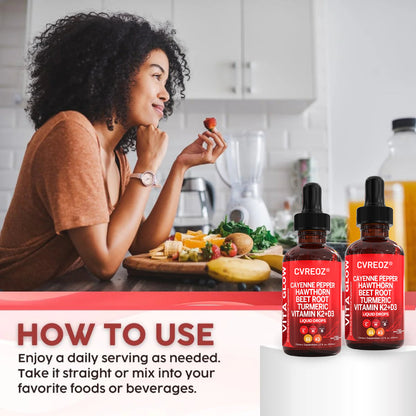 👨‍⚕️𝐇𝐚𝐫𝐯𝐚𝐫𝐝 𝐌𝐞𝐝𝐢𝐜𝐚𝐥 𝐒𝐜𝐡𝐨𝐨𝐥 𝐑𝐞𝐜𝐨𝐦𝐦𝐞𝐧𝐝𝐞𝐝丨💎Cvreoz® Multivitamins&Cayenne Pepper Supplement Daily Drops 2.0(❤️‍🔥Unlock Your Body's Natural Circulation Support With Traditional Botanicals & Essential Nutrients)